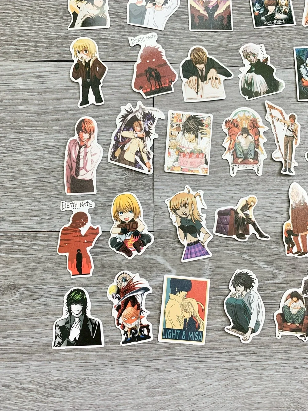 38 Pieces Kira Lawliet Misa Amane Nate Keehl Wammy Death Note Anime Stickers